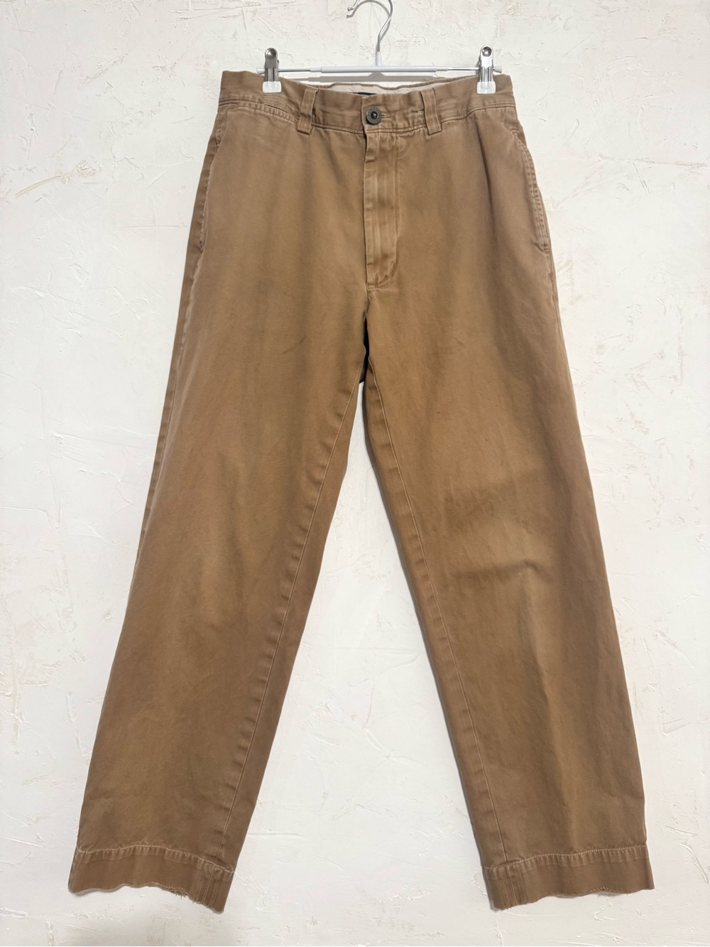 Banana Republic Emerson Tan Cotton Straight Chino Pants